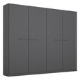 Rauch Modi 226cm 4 Door Wardrobe - Metallic Dark Grey