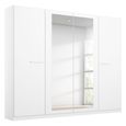 Rauch Modi 226cm 4 Door Wardrobe with Mirror - Alpine White