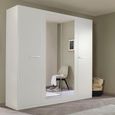 Rauch Modi 226cm 4 Door Wardrobe with Mirror - Alpine White