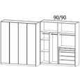 Rauch Monostar 181cm 4 Door Wardrobe with Extras - Alpine White