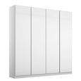 Rauch Monostar 181cm 4 Door Wardrobe with Extras - Alpine White with White Glass
