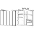 Rauch Monostar 226cm 5 Door Wardrobe with Extras - Alpine White