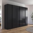 Rauch Monostar 271cm 6 Door Wardrobe - Metallic Dark Grey