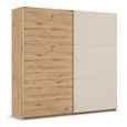 Rauch Monza 218cm 2 Door Sliding Wardrobe - Artisan Oak and Champagne