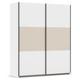 Rauch Neo 175cm 2 Door Sliding Wardrobe - Alpine White and Champagne