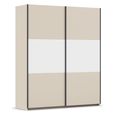 Rauch Neo 175cm 2 Door Sliding Wardrobe - Champagne and Alpine White