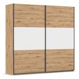 Rauch Neo 218cm 2 Door Sliding Wardrobe - Artisan Oak and Alpine White
