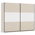 Rauch Neo 261cm 2 Door Sliding Wardrobe - Champagne and Alpine White