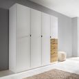 Rauch Ontario 181cm 4 Door Wardrobe with Drawer - Alpine White and Artisan Oak
