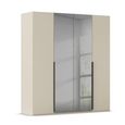 Rauch Paola 201cm 4 Door Wardrobe - Champagne and Grey Glass