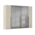 Rauch Paola 301cm 6 Door Wardrobe - Champagne and Grey Glass