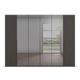 Rauch Paola 301cm 6 Door Wardrobe - Graphite and Grey Glass