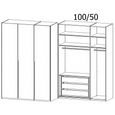 Rauch Purisma 151cm 3 Door Wardrobe - Graphite