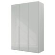 Rauch Purisma 151cm 3 Door Wardrobe - Silk Grey Glass
