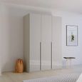 Rauch Purisma 151cm 3 Door Wardrobe - Silk Grey Glass