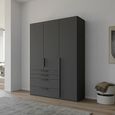 Rauch Purisma 151cm 3 Door Wardrobe with Drawer - Graphite