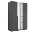 Rauch Purisma 151cm 3 Door Wardrobe with Mirror - Graphite