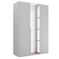 Rauch Purisma 151cm 3 Door Wardrobe with Mirror - Silk Grey