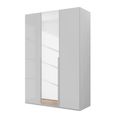 Rauch Purisma 151cm 3 Door Wardrobe with Mirror - Silk Grey Glass