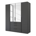 Purisma Wardrobe - 201cm - 4 Door - Combi - Graphite