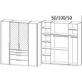 Purisma Wardrobe - 201cm - 4 Door - Combi - Graphite