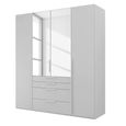 Purisma Wardrobe - 201cm - 4 Door - Combi - Silk Grey