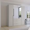 Purisma Wardrobe - 201cm - 4 Door - Combi - Silk Grey