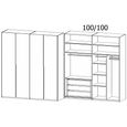 Rauch Purisma 201cm 4 Door Wardrobe - Graphite