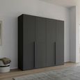 Rauch Purisma 201cm 4 Door Wardrobe - Graphite