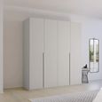 Rauch Purisma 201cm 4 Door Wardrobe - Silk Grey
