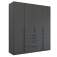 Rauch Purisma 201cm 4 Door Wardrobe with Drawer - Graphite