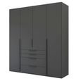 Rauch Purisma 201cm 4 Door Wardrobe with Drawer - Graphite