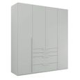 Rauch Purisma 201cm 4 Door Wardrobe with Drawer - Silk Grey
