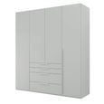 Rauch Purisma 201cm 4 Door Wardrobe with Drawer - Silk Grey