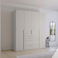 Rauch Purisma 201cm 4 Door Wardrobe with Drawer - Silk Grey