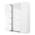 Rauch Purisma 201cm 4 Door Wardrobe with Mirror - Alpine White