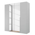 Rauch Purisma 201cm 4 Door Wardrobe with Mirror - Silk Grey
