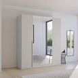 Rauch Purisma 201cm 4 Door Wardrobe with Mirror - Silk Grey
