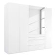 Purisma Wardrobe - 251cm - 5 Door - Combi - Alpine White