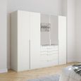 Purisma Wardrobe - 251cm - 5 Door - Combi - Alpine White