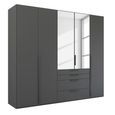 Purisma Wardrobe - 251cm - 5 Door - Combi - Graphite