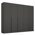 Rauch Purisma 251cm 5 Door Wardrobe - Graphite