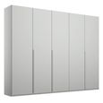 Rauch Purisma 251cm 5 Door Wardrobe - Silk Grey