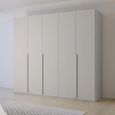 Rauch Purisma 251cm 5 Door Wardrobe - Silk Grey