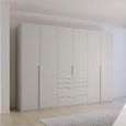 Rauch Purisma 301cm 6 Door Wardrobe with Drawer - Silk Grey