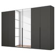 Rauch Purisma 301cm 6 Door Wardrobe with Mirror - Graphite
