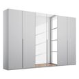 Rauch Purisma 301cm 6 Door Wardrobe with Mirror - Silk Grey