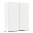 Quadra Sliding Wardrobe - 181cm - 2 Door - Alpine White