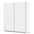 Quadra Sliding Wardrobe - 181cm - 2 Door - Alpine White