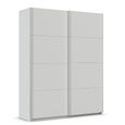 Quadra Sliding Wardrobe - 181cm - 2 Door - Silk Grey